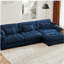 Canapé modulaire surdimensionné en velours super confortable avec repose-pieds mobile-2059072434