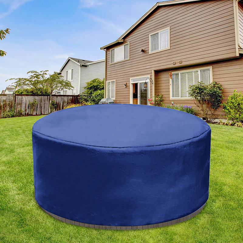 Housse pour piscine ronde bleue de 6,9 pi Wothsi - tissu Oxford imperméable avec cordon de serrage, s'adapte aux piscines de 6,9 pieds, protection robuste