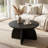 31.5" Round Coffee Table with Cross Legs