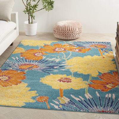 Abruscato Floral Indoor Rug