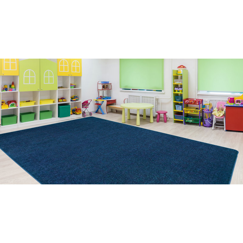 Tapis bleu clair Mt St Helens, Rectangle 7 pi 6 po x 12 pi