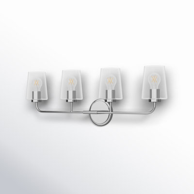 Verbena 4 Light Transparent Dimmable Vanity Light