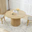 Table de salle à manger à piédestal rond 47 po Cuji-1615695843