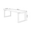 Bureau rectangulaire en bois massif brun clair-109310193