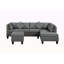 Canapé, chaise et repose-pieds rembourrés 104,5 po