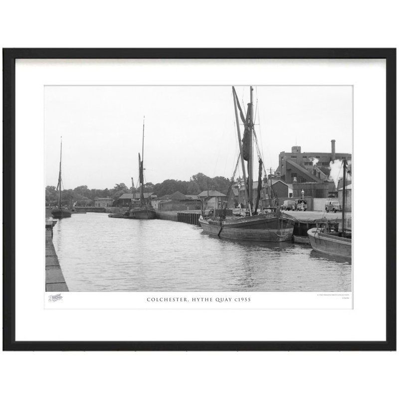 Colchester, Hythe Quay C1955 by Francis Frith - Single Picture Frame Print, 60cm H x 80cm W x 2.3cm D