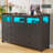 Jerral 6 - Drawer Dresser with Power Outlet & LED Light, Chest Of Drawers with Visual Storage Space-110849566