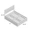 Lit plateforme en bois massif avec pied de lit et tiroirs Flagg-366803391-366803385