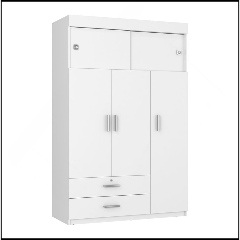 Armoire Chaplin, chambre à coucher, blanc