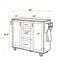 Chariot de cuisine 50 po avec support à épices et porte-serviettes 50 po-583656463