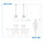 Luminaire suspendu 1 lumière Miami-2099846755