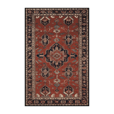 Machine Washable Persian Brown Area Rug