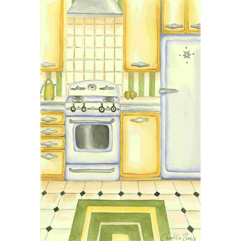 Cuisine rétro II, H 30 po x l 20 po