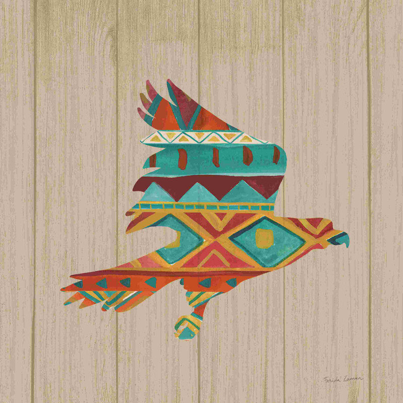 Southwestern Vibes III sur noyer, H 12 po x l 12 po, Non, Toile tendue