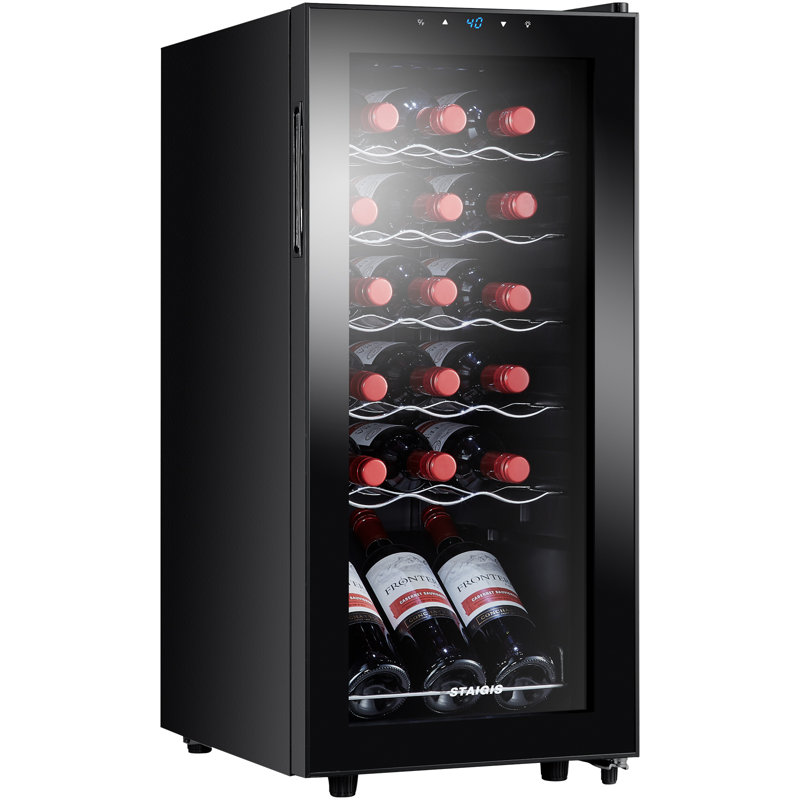 STAIGIS Single Zone 13.6 " Freestanding 18 Bottle Wine Refrigerator