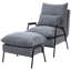 Fauteuil d'appoint inclinable avec repose-pieds Aneshia-297970894