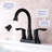 Oil Rubbed Bronze Bathroom Faucet With Aerator - Soft And Smooth Water Flow Sink 360 Degree Swivel Nozzle