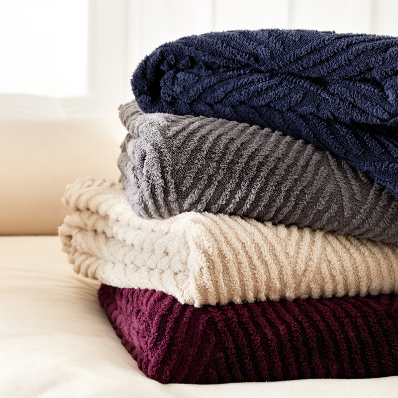 Heat Buddy Cosy Super Thermal Blanket Bedspread, Plum