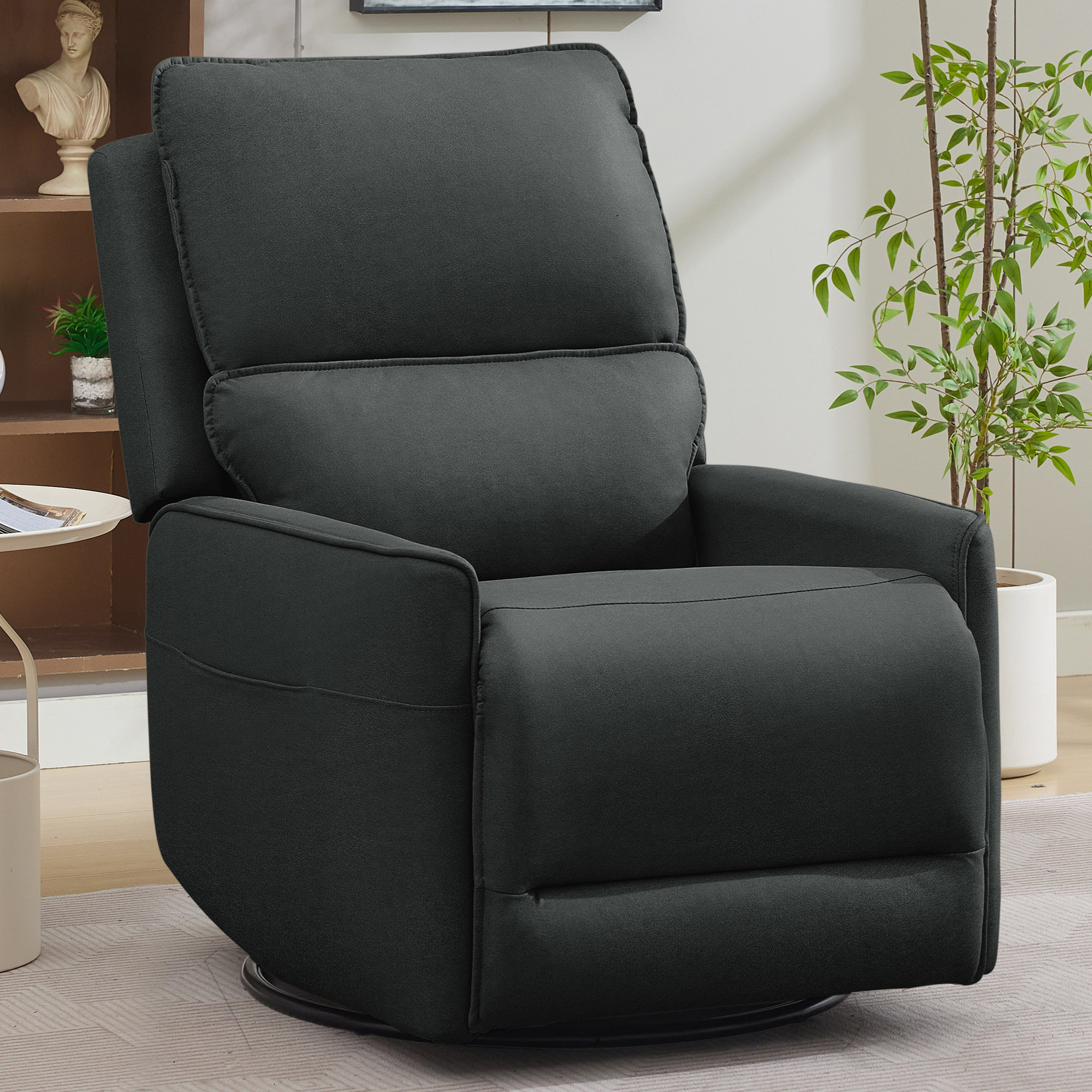 Ebern Designs Recliner Chair ,360 Swivel Rocker Recliner Chairs for ...