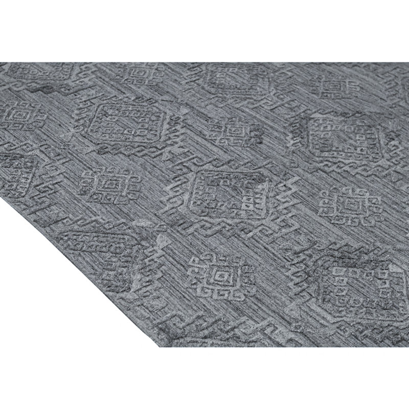 Geometric Area Rug in Gray