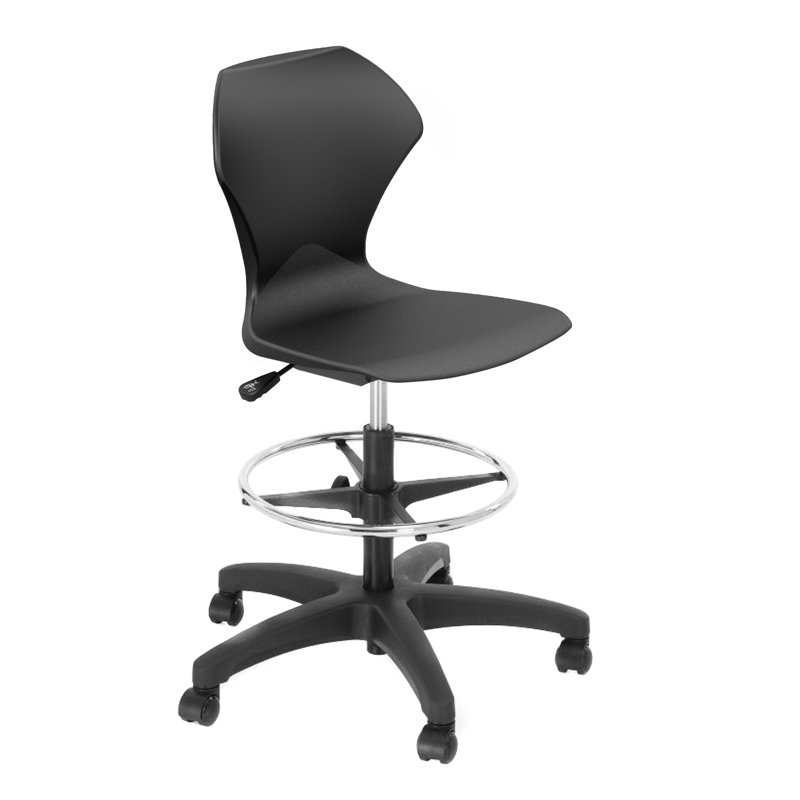 Apex Series Drafting Chair, Black