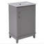 Petit meuble-lavabo moderne 20 "avec lavabo en céramique