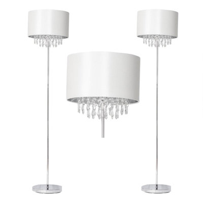 Lambdin 145 H cm Traditional Floor Lamp Set