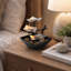Fontaine de table 8,25 po Zen, lumière DEL et roches de rivière-420739098