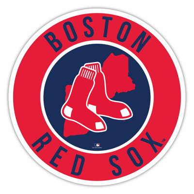 Boston Red Sox Bright Line - 16" Circle With State