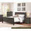 Lit-bateau de style Louis Philippe à finition gris teinté de style traditionnel 1pc-2101724912-2101724913