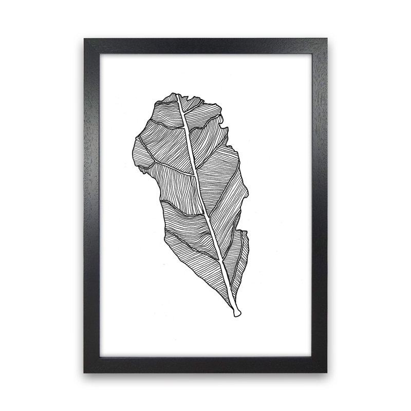 Kyobancha Leaf by Carissa Tanton - Print, Black Framed, 63cm H x 46cm W x 3cm D