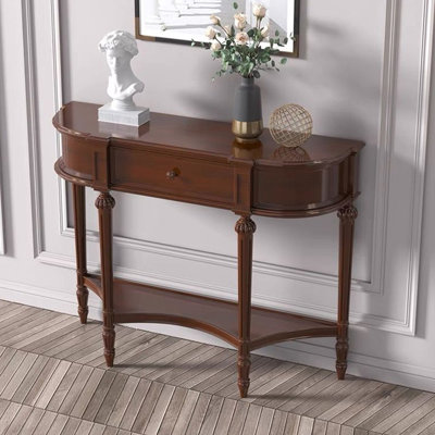 American-style solid wood entrance table