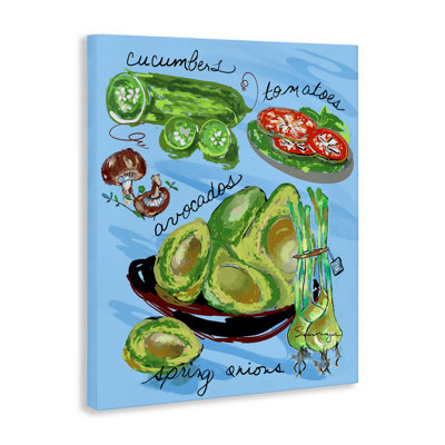Fresh Produce Collection Canvas, design by Susan Lugar