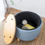 Table basse avec rangement en bois massif-87058751