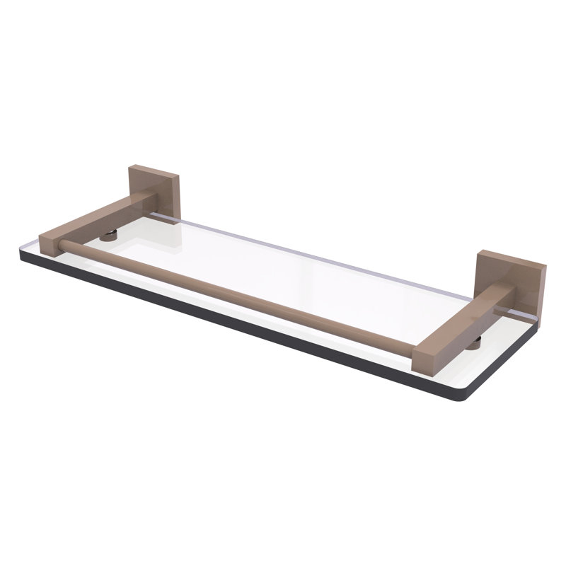 Tablette en verre Montero de la collection Montero, H 2 po x l 16 po x P 5,7 po, Beige ombré