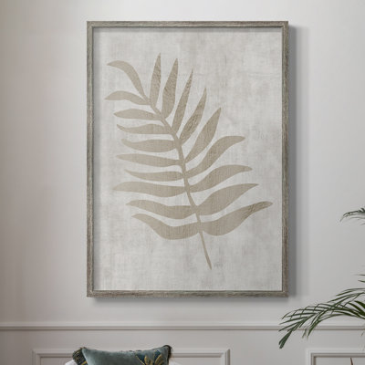 «Peaceful Palm II», reproduction encadrée - bois massif 48329