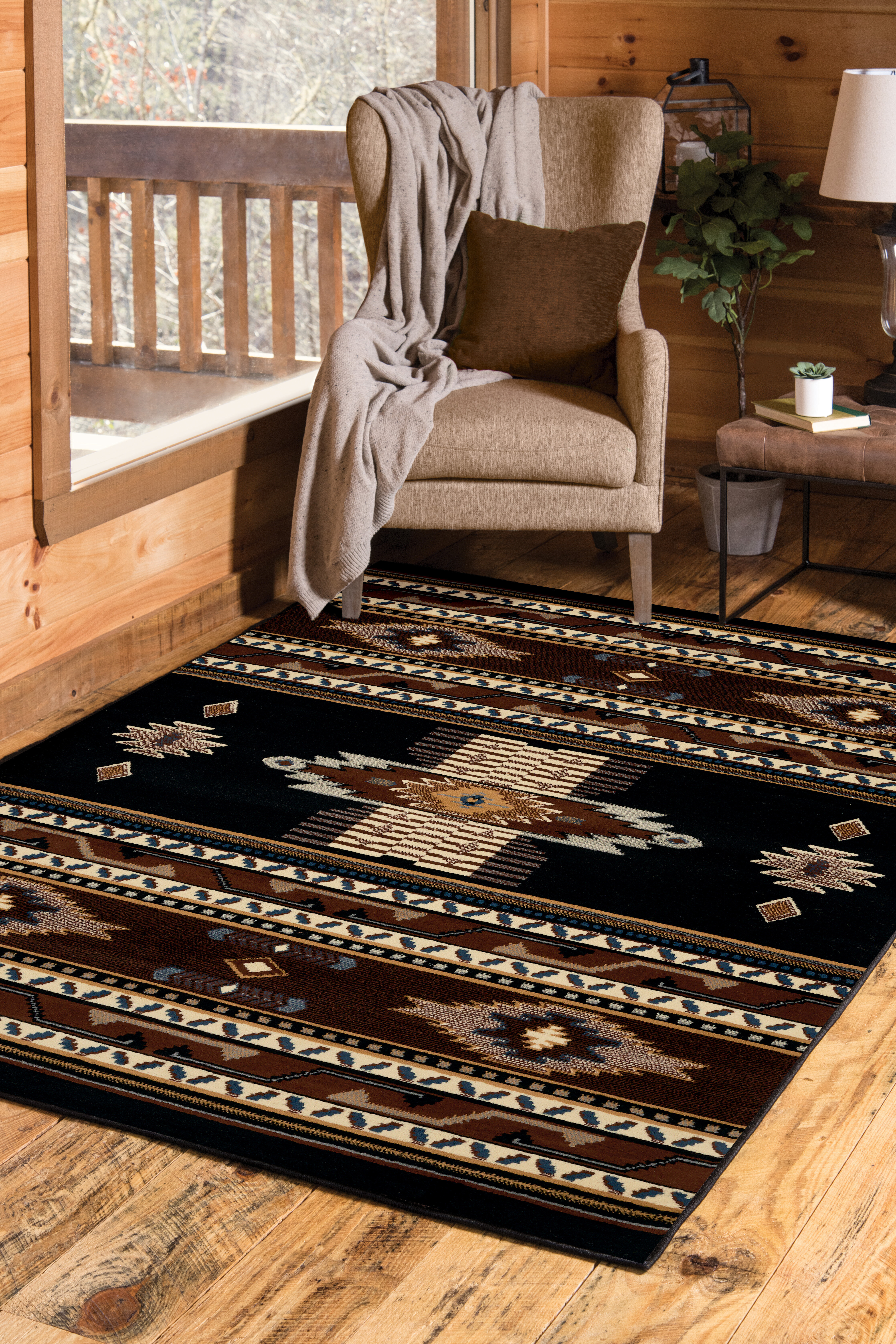 Loon Peak® Ilenna Handmade Natural /Black Rug & Reviews