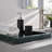 Real Natural Marble Vanity Tray, Dark Green Stone Decorative Organizer Tray For Bathroom, Kitchen, Dresser And Countertop Storage