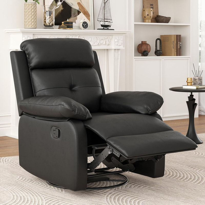 Petit fauteuil inclinable à 3 positions - Sans outils - Assemblage rembourré pour les espaces compacts - noir