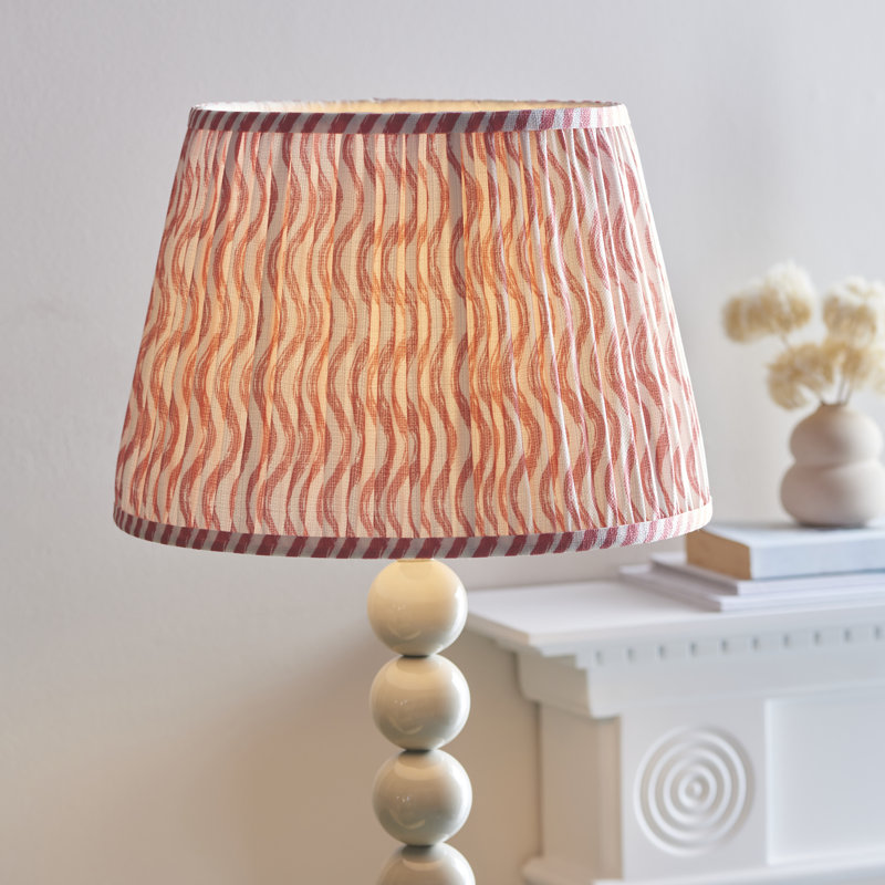 Higgledy 153.2cm Traditional Floor Lamp, White, Pink/White