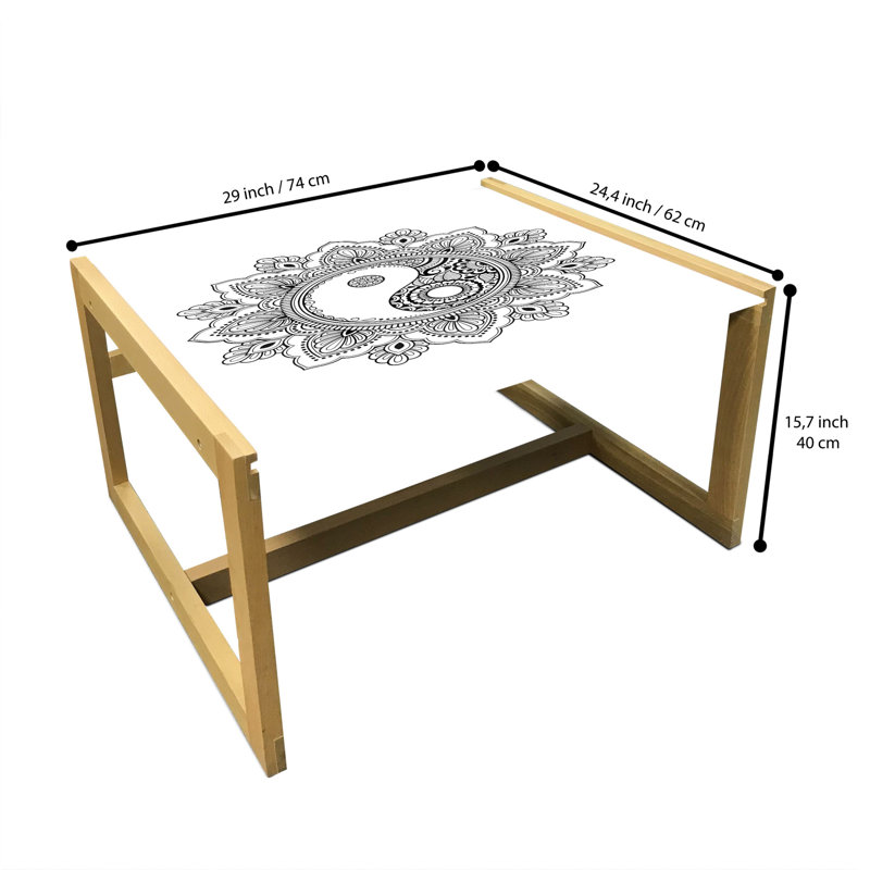 Jakiel Sled Coffee Table, 62cm H x 74cm W x 40cm D