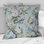 Coussin Chinoiserie avec oiseaux et pivoines - imprimé floral