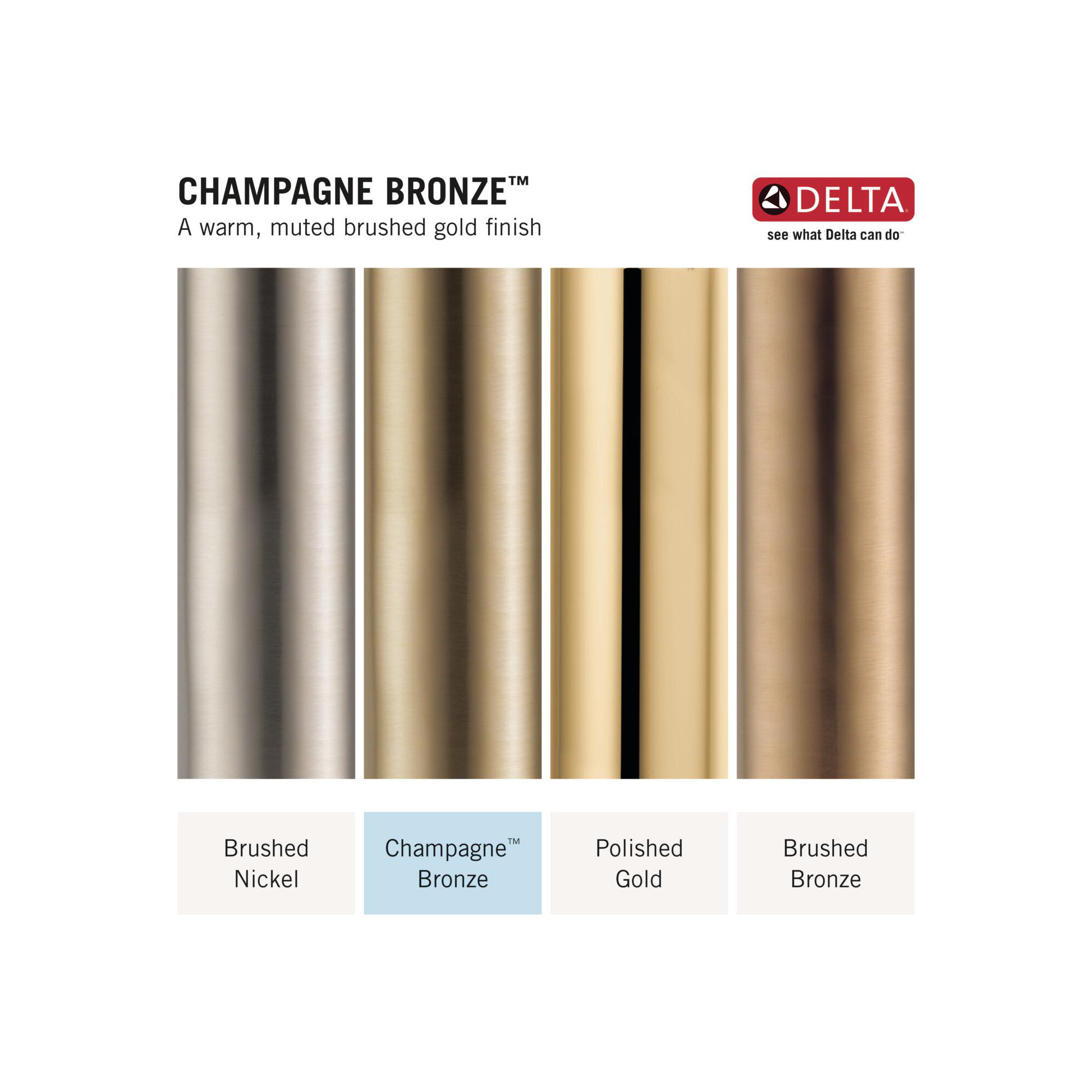 Trinsic 3-Setting Shower Handle Diverter Trim Kit, Diverter Valve Trim Kit, Brilliance Champagne Bronze