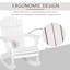 Chaise avec chaise berçante en bois Adirondack