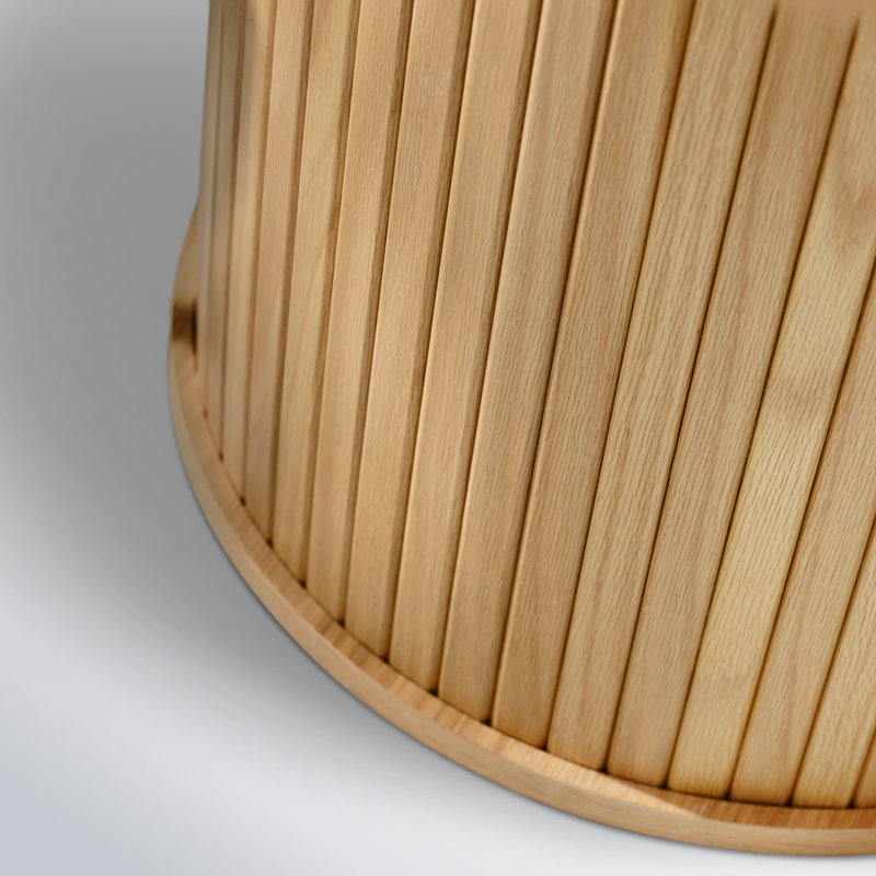Natural Oak Round Pedestal Dining Table for Four
