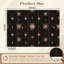 Papier peint adhésif pelez et collez des étoiles de lune sans soudure, impression or noir pourrait être utilisé pour l'art mural auto-adhésif et amovible