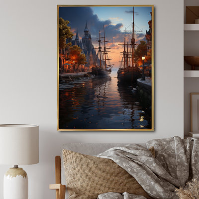 Helden, Allemagne, vue sur le port