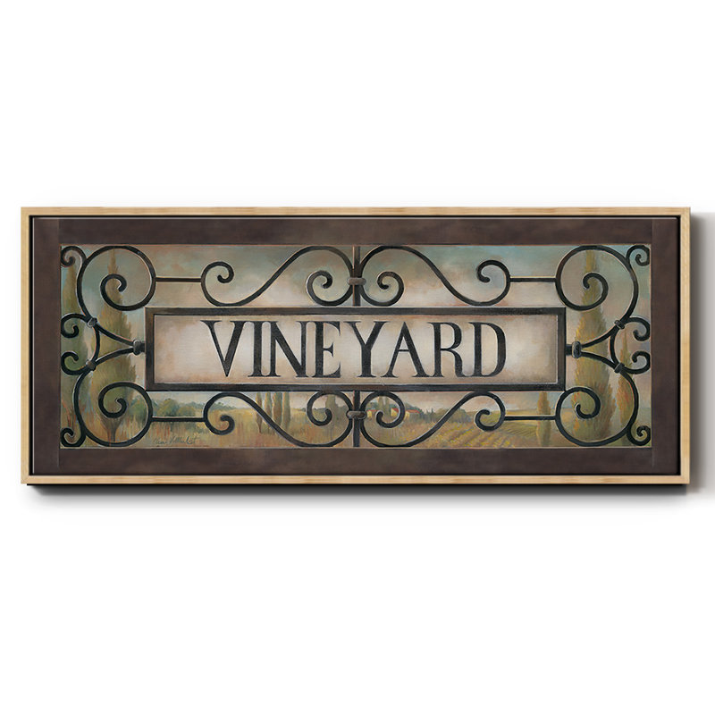 Vignoble - toile encadrée, H 12 po x l 30 po