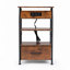 Ensemble de 2 tables de chevet avec station de charge