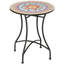 Shyla 60 cm Mosaic Garden Table Round Outdoor Side Table for Patio Red